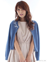 カノコビジューカーディガン/ブルー