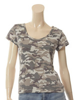 カモフラージュTシャツ/L-GRAY