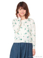 【3/26放送ヒルナンデス！紹介商品】ガンガンカーディガン　フラワー/Off White