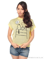 キャラクターニットソー/ライトグリーン