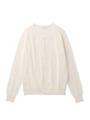 クルーネックニットカーディガン/オフホワイト(003)