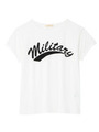 クルーネックプリントTシャツ/ホワイト系(002)