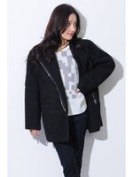 コクーンボアコート/BLACK