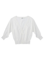 コットンニットドルマンカーディガン/レッド(062)