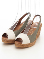 コンビカラーバックベルトサンダル/レオパード/ブラック