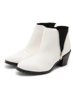 サイドゴアZIPブーツ/ホワイト(004)