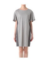 サイド切り替えジャージワンピース/ネイビー系(593)