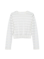 シアーボーダーニット/ブラック(319)