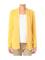 シフォン切り替えカーディガン/イエロー系(032)
