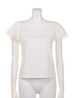 シルケットスムース半袖カットソー/ブルー