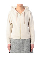 スウェットジップアップパーカ/アイボリー(004)