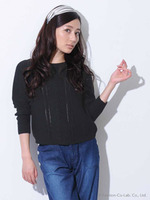 スカシアミプルオーバーニットTOP/ORANGE