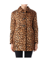 スクエアボタン 柄コート/ベージュ系(552)