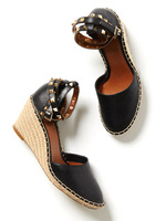 スタッズウェッジサンダル/キャメル