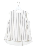 ストライプトップス/NVY