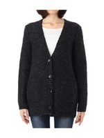 スラブニットボリュームカーディガン/ブラック(019)