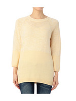 スラブミックスプルオーバーチュニック/イエロー系(032)