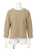 ダブルクロスプルオーバーシャツ/CAMEL