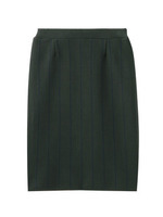 ナローストライプタイトスカート/ダークグリーン(323)