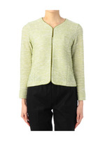 ニットツイード調カーディガン/グレー系(411)