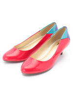 ネオンヒールパンプス/レッド(062)