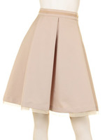 バックリボンタックフレアスカート/コン