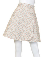 フラワーツイードスカート/モカ