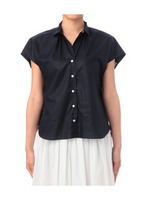 フレンチスリーブブラウス/ネイビー系(093)