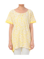 フロントレースコクーンプルオーバー/イエロー系(531)