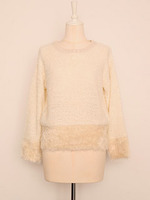 ブークレ＆シャギートップ/OFFWHITE