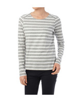 ボーダークルーネックカットソー/ネイビー(393)