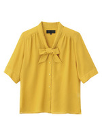 ボウタイカルゼシャツ/イエロー系(032)