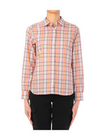 マドラスチェックリヨセルコットンシャツ/ピンク系(272)