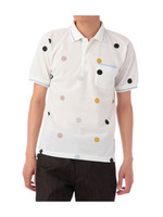 ランダムドットポロシャツ/ホワイト(002)
