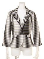 リップルボーダーJKT/オフホワイト