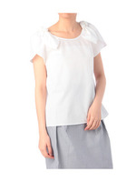 リボンつきチューリップスリーブブラウス/レッド(062)