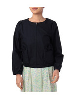 リボンポケットジップアップジャケット/ネイビー(093)