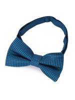 格子柄蝶ネクタイ/ブルー系(092)