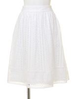 幾何学綿レースシリーズ/ホワイト