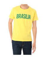 首都ロゴプリントシャツ/イエロー系(032)