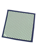 小紋プリントハンカチ/オフホワイト(403)