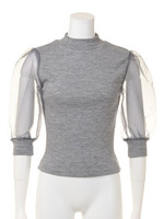 袖すけカットプル/GRY