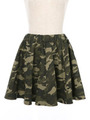 迷彩フレアスカート/モカ