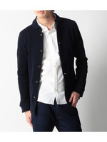 裏毛丸衿カーディガン/ネイビー(093)