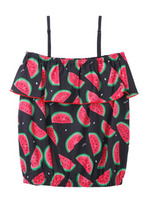 FRUITS TUBE TOP/BLACK