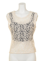 オーガンジーLACEビスチェTOP/IVOY