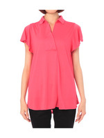 スキッパーフレアカットソー/ピンク系(073)