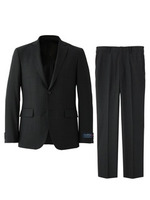 ゼニアクールエフェクト シャドーカラーストライプスーツ/チャコールグレー(414)