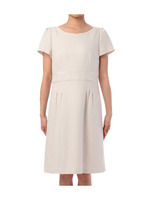 切り替えブッチャーワンピース/ベージュ系(050)