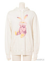 WECKED BUNNY SWEAT PARKA/OFF WHITE